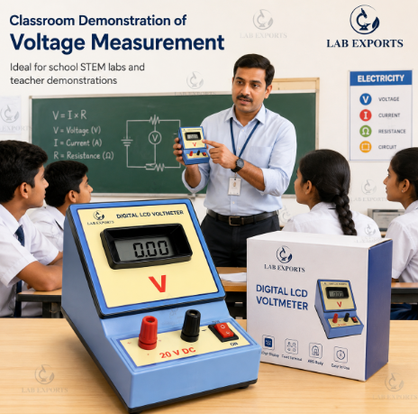 Digital LCD Voltmeter